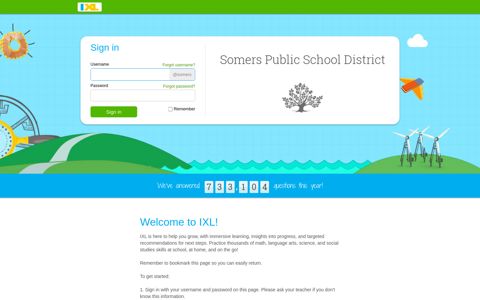Somers Public School District - IXL