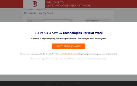 Welcome to L3 Technologies Perks at Work