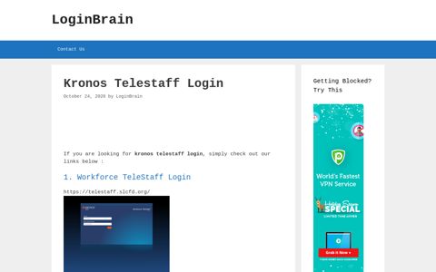 Kronos Telestaff - Workforce Telestaff Login - LoginBrain