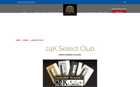 Join 24K Select Club For Exclusive Benefits | Golden Nugget ...