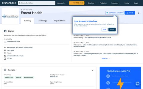 Ernest Health - Crunchbase Company Profile & Funding