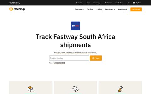 Fastway South Africa Tracking - AfterShip