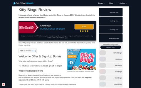 Kitty Bingo Review | Read Our Reviews and Get First Deposit ...