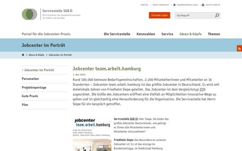 Jobcenter team.arbeit.hamburg - SGB II