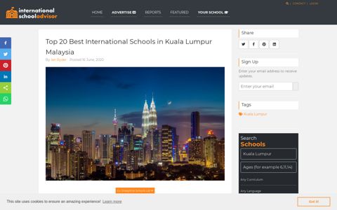 Top 20 Best International Schools in Kuala Lumpur Malaysia