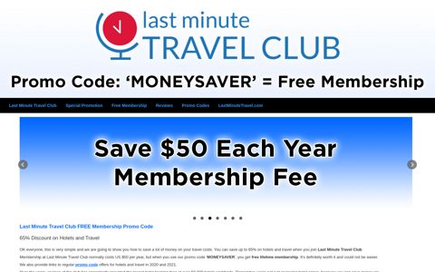 Last Minute Travel Club FREE Membership Promo Code