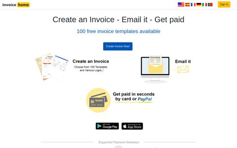 100 Free Invoice Templates | Print & Email Invoices