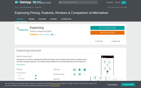 Expenzing Pricing, Features, Reviews & Comparison of ...