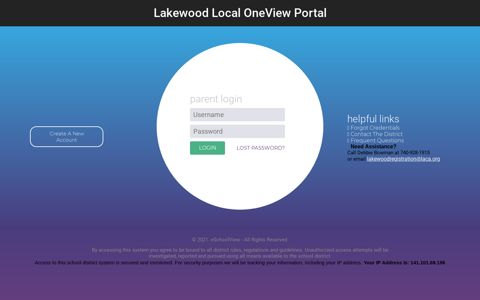 Lakewood Local Schools Parent Portal
