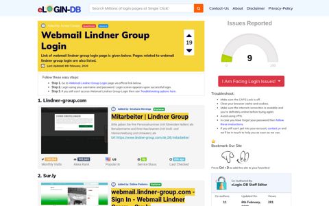 Webmail Lindner Group Login