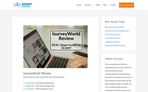 IsurveyWorld Review - Real Opportunity or SCAM?