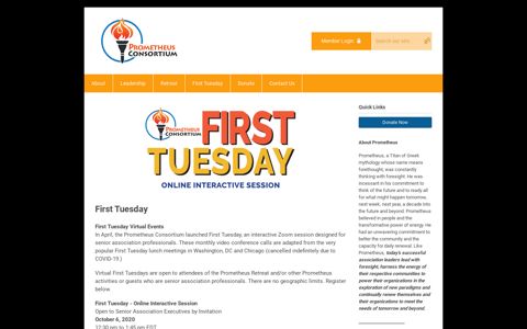 First Tuesday - Prometheus Consortium