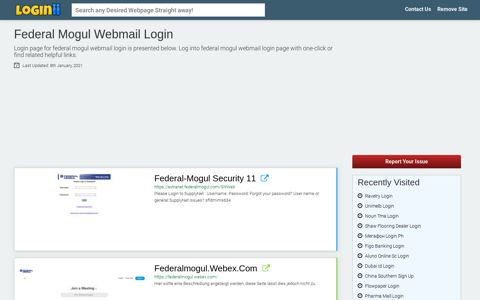 Federal Mogul Webmail Login - Loginii.com