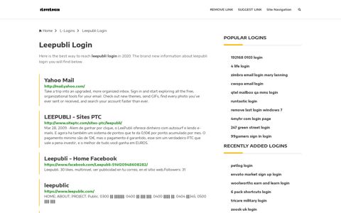 Leepubli Login ❤️ One Click Access