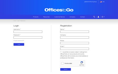 Login | Offices To Go