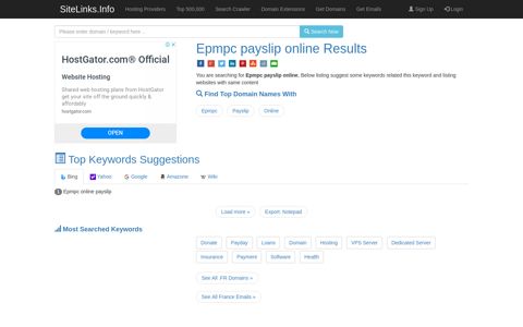 Epmpc payslip online Results For Websites Listing