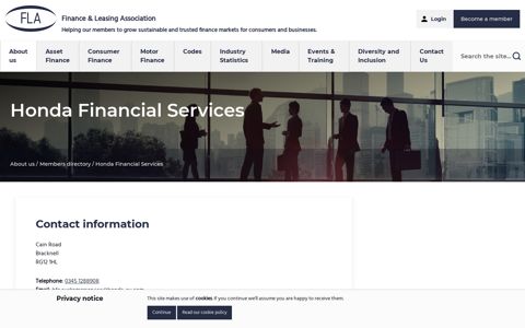 Honda Financial Services - Finance & Leasing Association