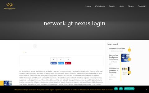 network gt nexus login - Mondo Motori Genova