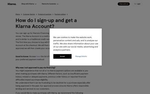 How do I sign-up and get a Klarna Account? | Klarna UK