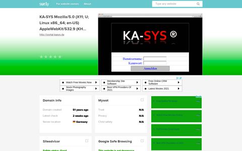 portal-kasys.de - KA-SYS Mozilla/5.0 - Sur.ly