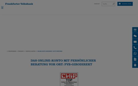 Ihr Online-Konto: GiroDirekt | Frankfurter Volksbank