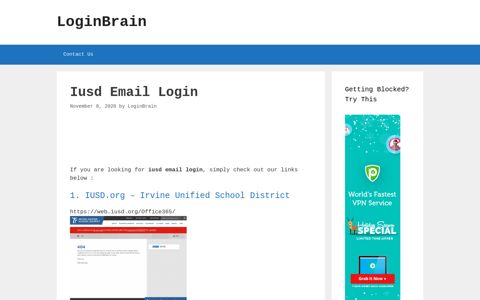 iusd email login - LoginBrain