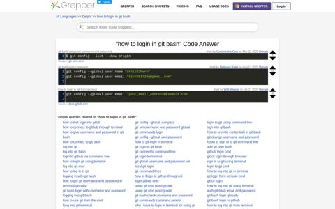 how to login in git bash Code Example - code grepper