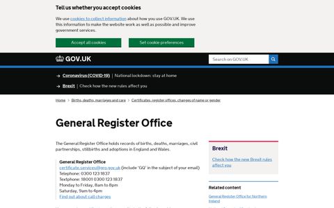 General Register Office - GOV.UK