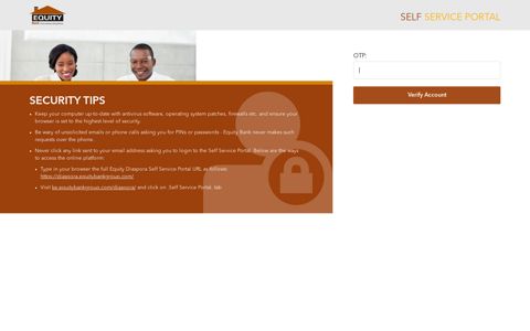OTP - Equity Bank | Self Service Portal