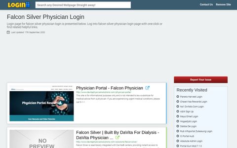 Falcon Silver Physician Login - Loginii.com