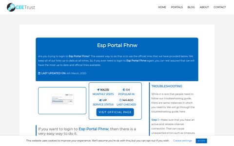 Esp Portal Fhnw - Find Official Portal - CEE Trust