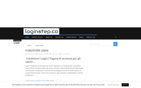 Fundstore Login | Login Step