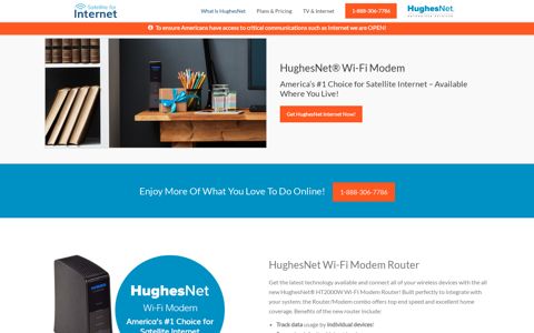 HughesNet Gen5 Wi-Fi Modem | HughesNet HT2000W ...