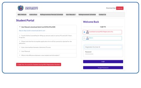 MDU Student Portal