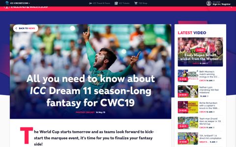All you need to know about ICC Dream 11 season-long ...