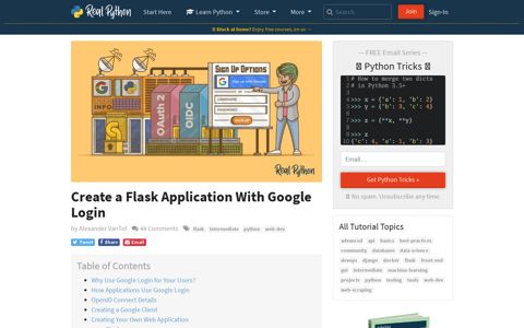 Create a Flask Application With Google Login – Real Python