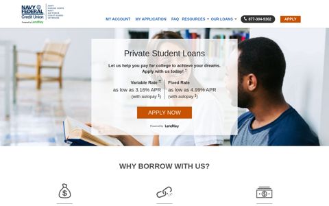 Navy Federal Credit Union - Private Student Loans - LendKey