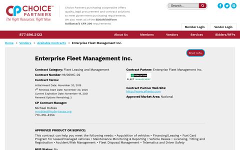 Enterprise Fleet Management Inc. | Choice Partners | Choice ...