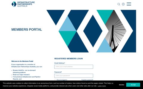 Members portal - IPA - Infrastructure Partnerships Australia