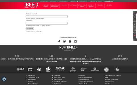 Cuenta de usuario | IBERO