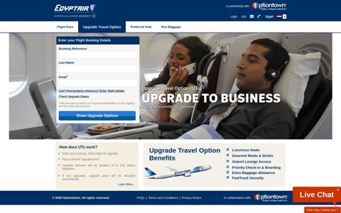 EgyptAir | Optiontown - Upgrade your Travel experience for ...