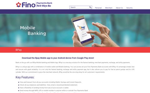 BPay - Fino | Online Banking Services | Fino Payments Bank