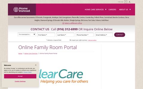 Online Family Room Portal | Home Instead Sacramento, CA