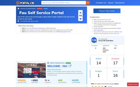 Fau Self Service Portal