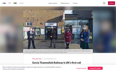 Govia Thameslink Railway is UK's first rail operator to sign ...