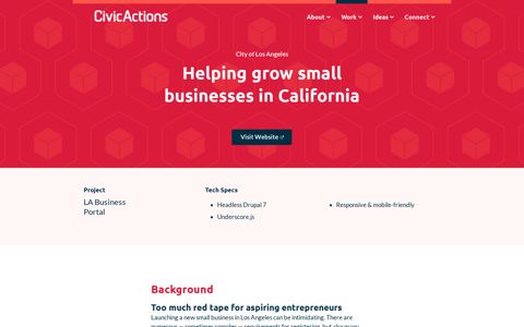 Helping grow small businesses in California - CivicActions
