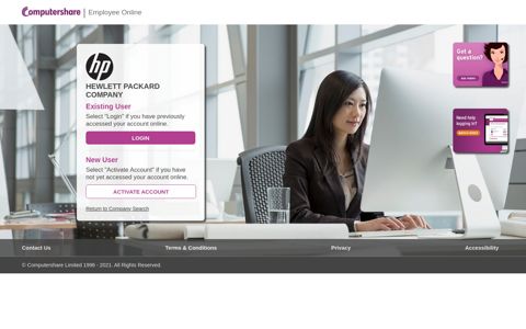 hewlett packard company - Computershare - Employee Portal