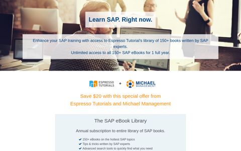 Learn SAP with this special Espresso Tutorials offer