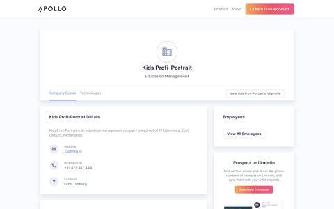 Kids Profi-Portrait - Overview, Competitors, and Employees | Apollo.io