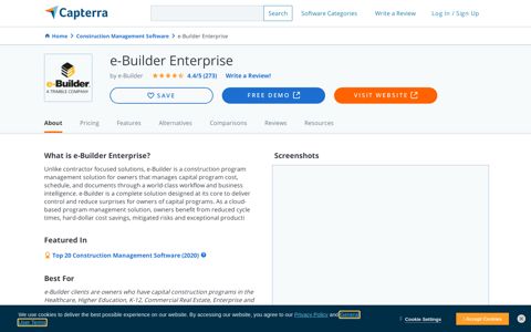 e-Builder Enterprise Reviews and Pricing - 2020 - Capterra